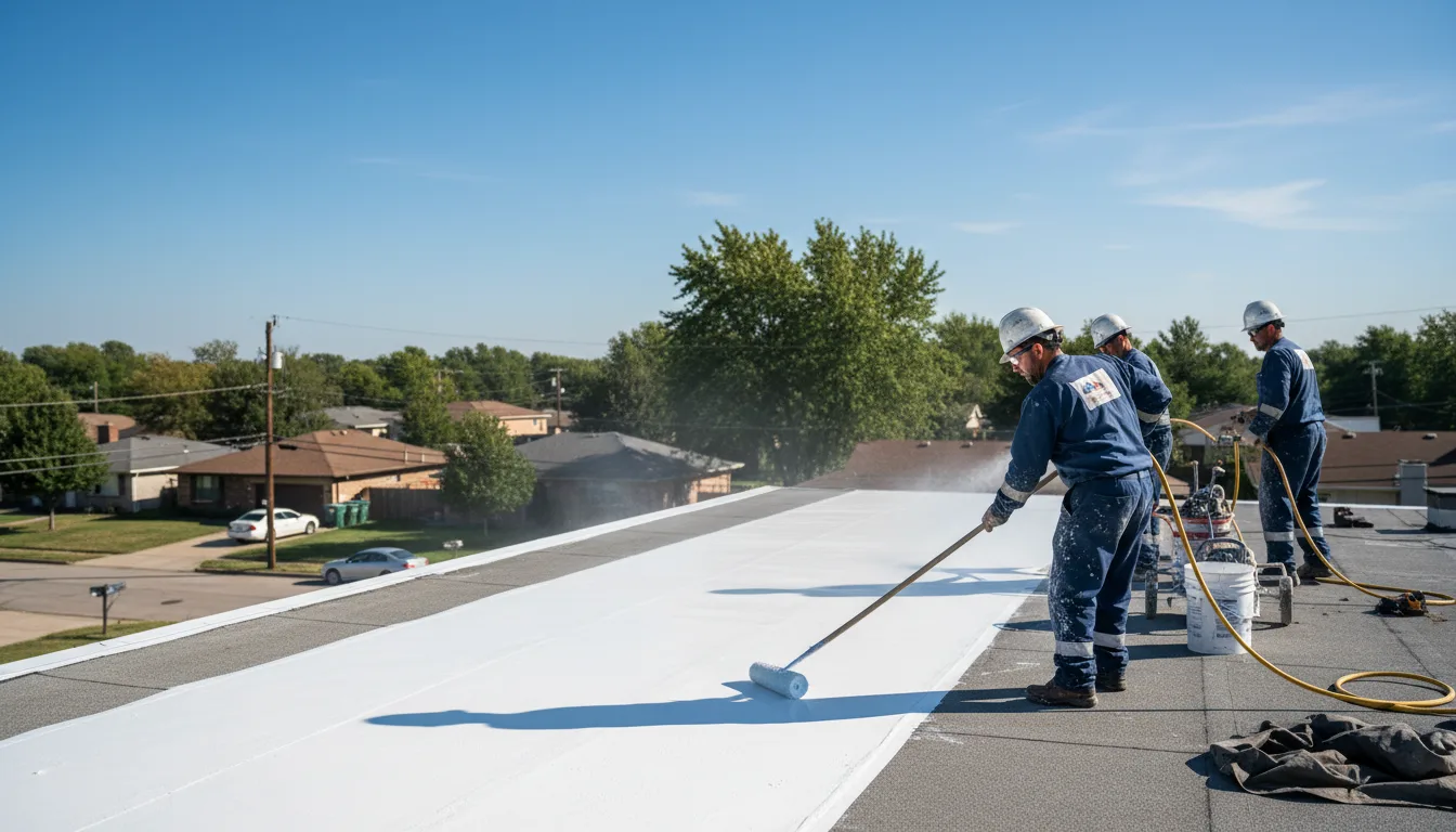 Commercial roof coating in Clarendon, PA near me
